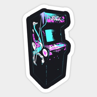 Joust Retro Arcade Game Sticker